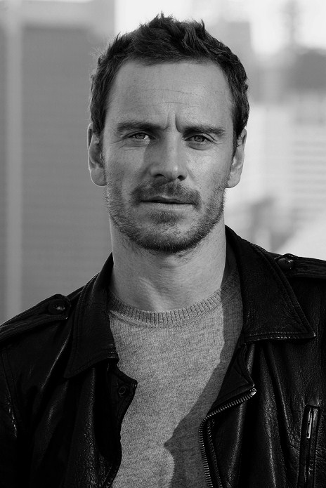 Black and White Photograph of Michael Fassbender